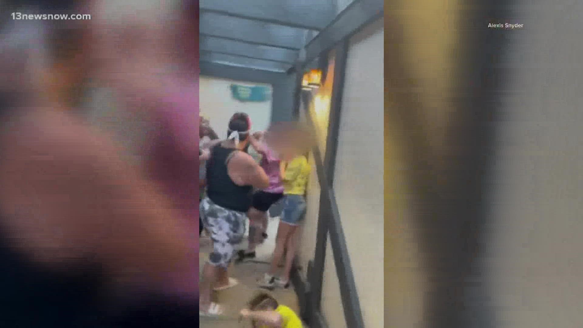 James City County police said Christine Howard was one of three women seen in video of a fight in the line for Griffon. The others already received sentences.