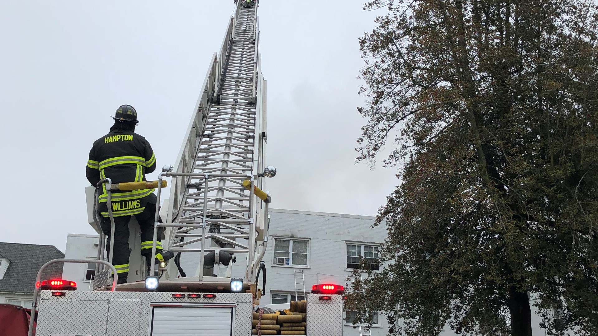 Fire crews respond after residential apartment complex catches on fire