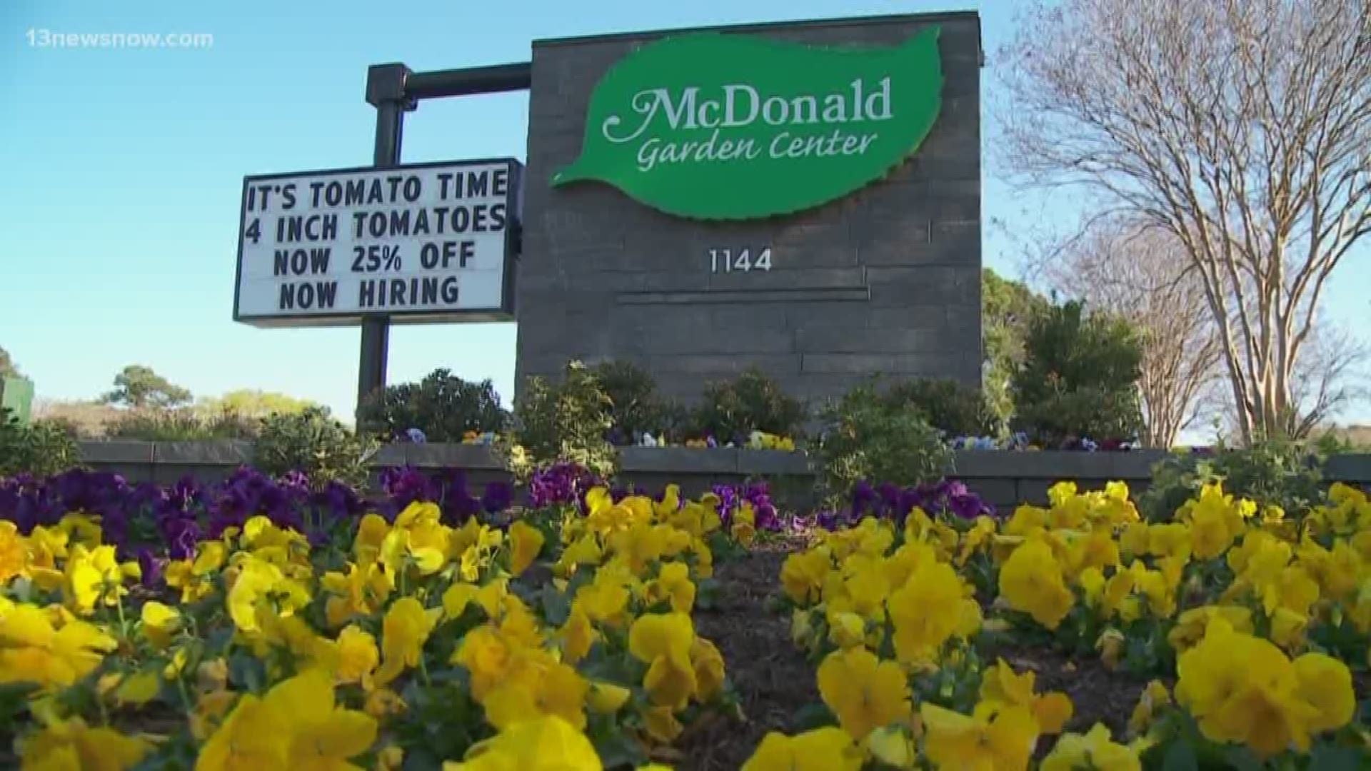 People are staying home to slow the spread of coronavirus, which gives them time to start a garden this spring. McDonald Garden Center started delivering plants.