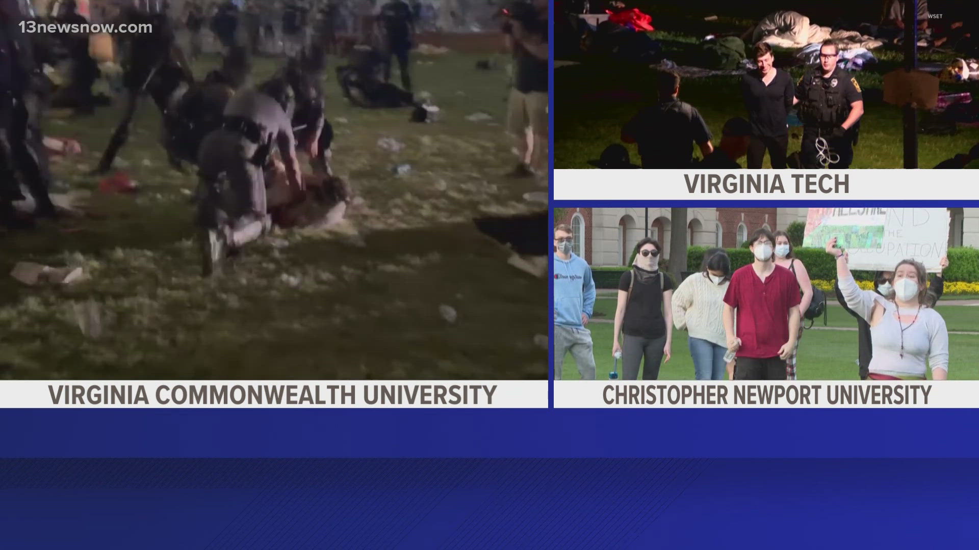 Students at several universities in Virginia have joined the Gaza war protests.