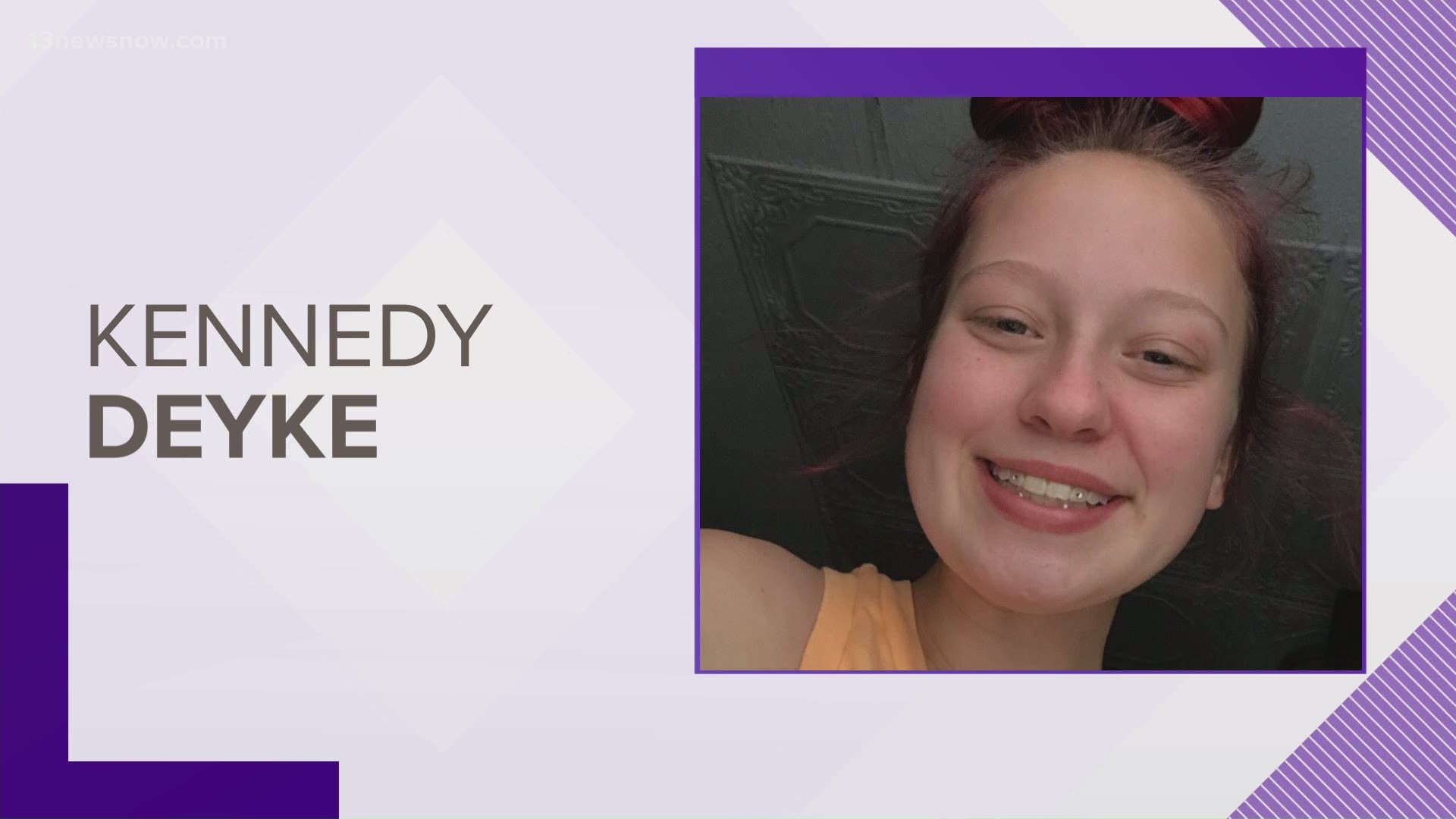 16-year-old Kennedy Deyke was last seen July 24 in the Ocean View section of Norfolk.