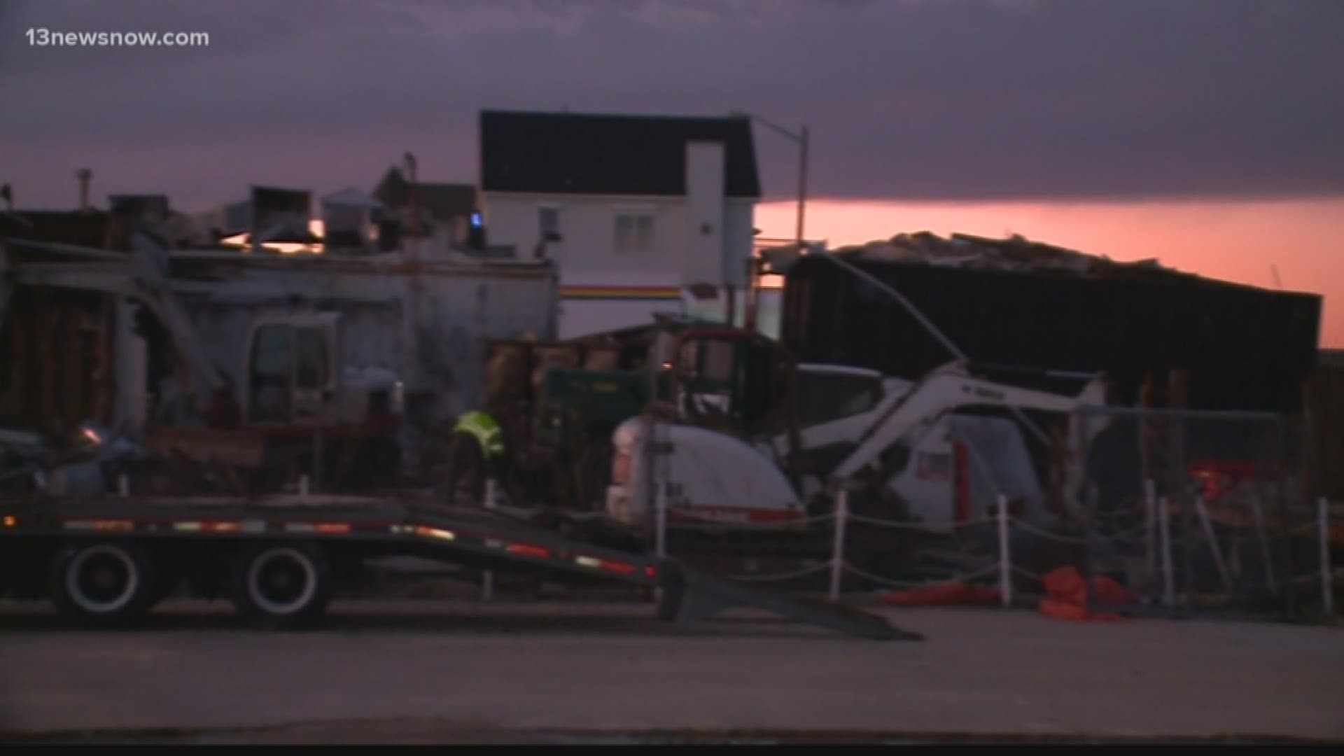 The City of Norfolk is tearing down Greenies to make way for more bay access.