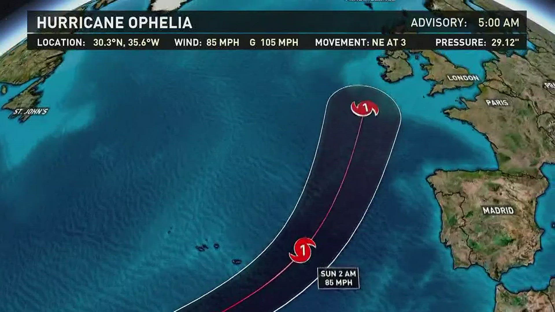 13News Now meteorologist Tim Pandajis on the latest with Hurricane Ophelia, as it heads toward Europe.