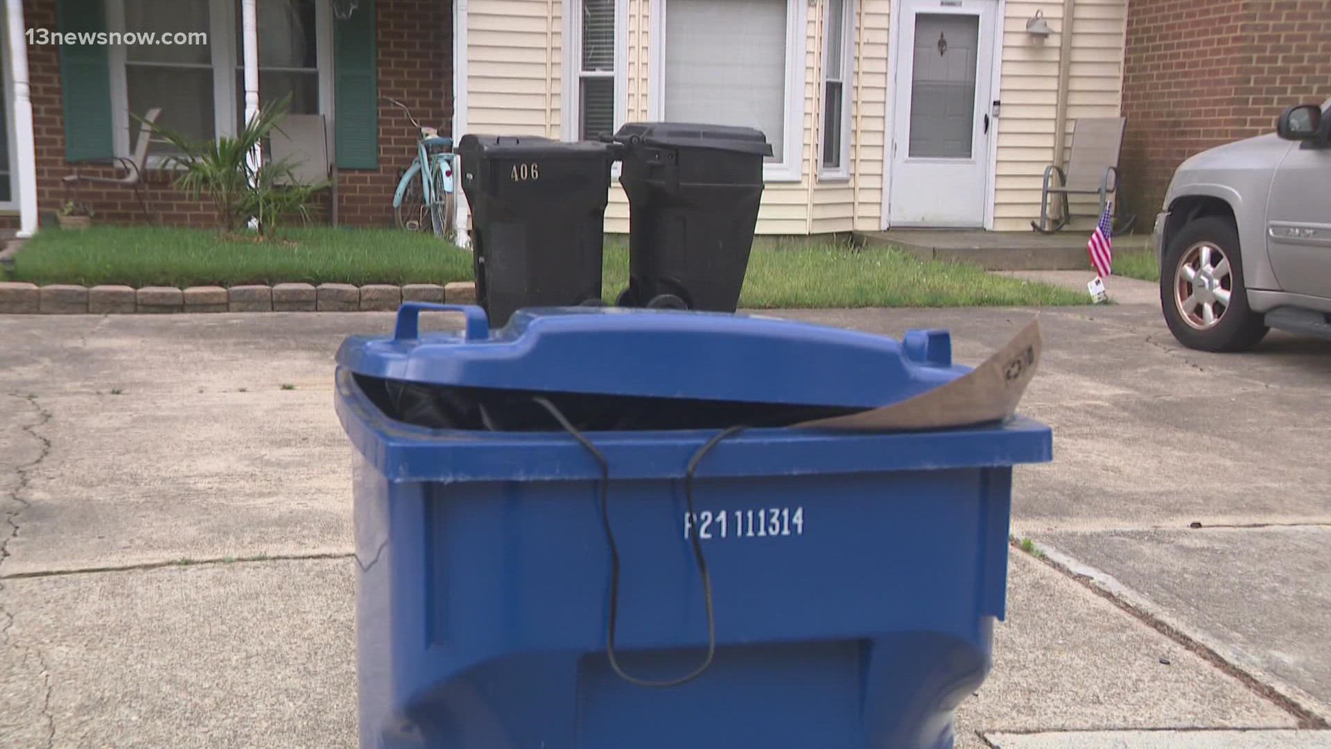 City leaders said TFC Recycling, the company that picks up recycling in Virginia Beach, is experiencing a driver shortage.