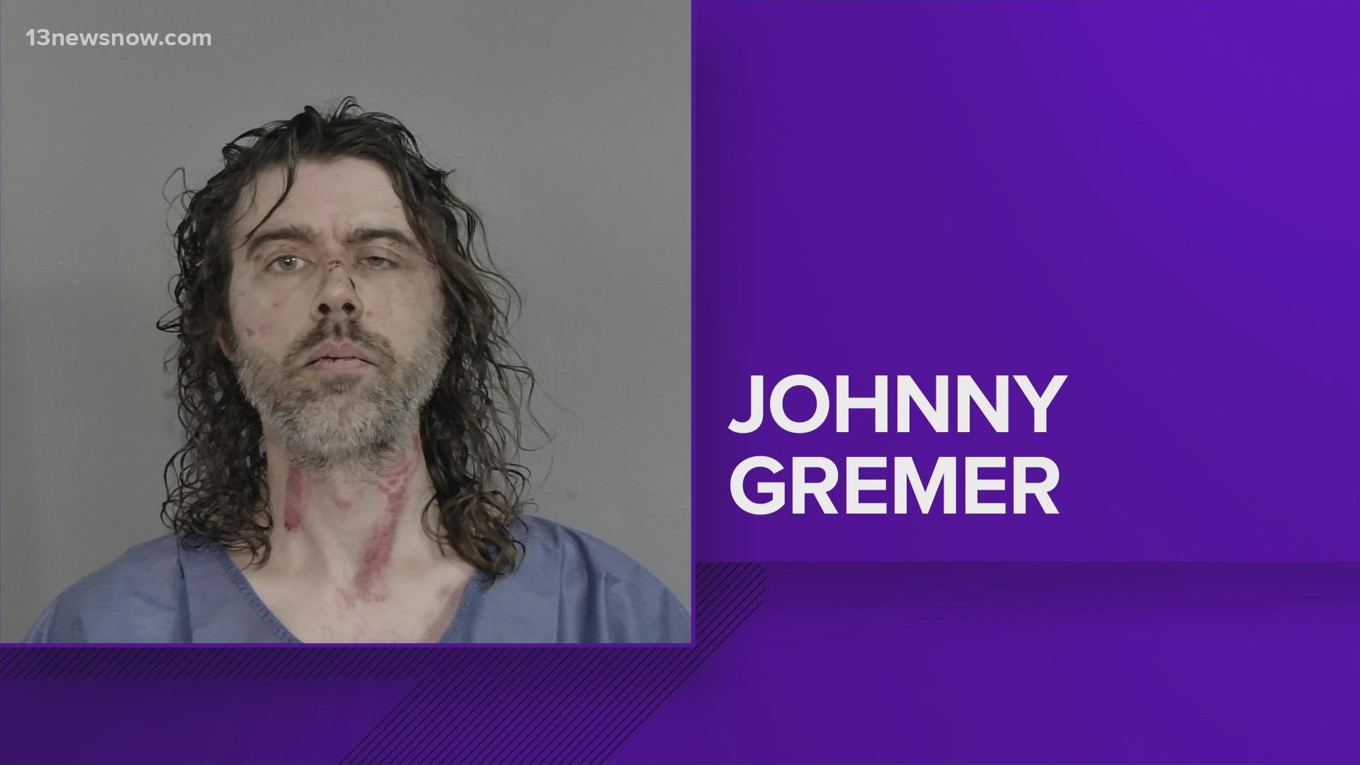 Court documents say the two got into a fight and at some point, Gremer reportedly got a sword with a sheath and hit his neighbor’s arm with it.