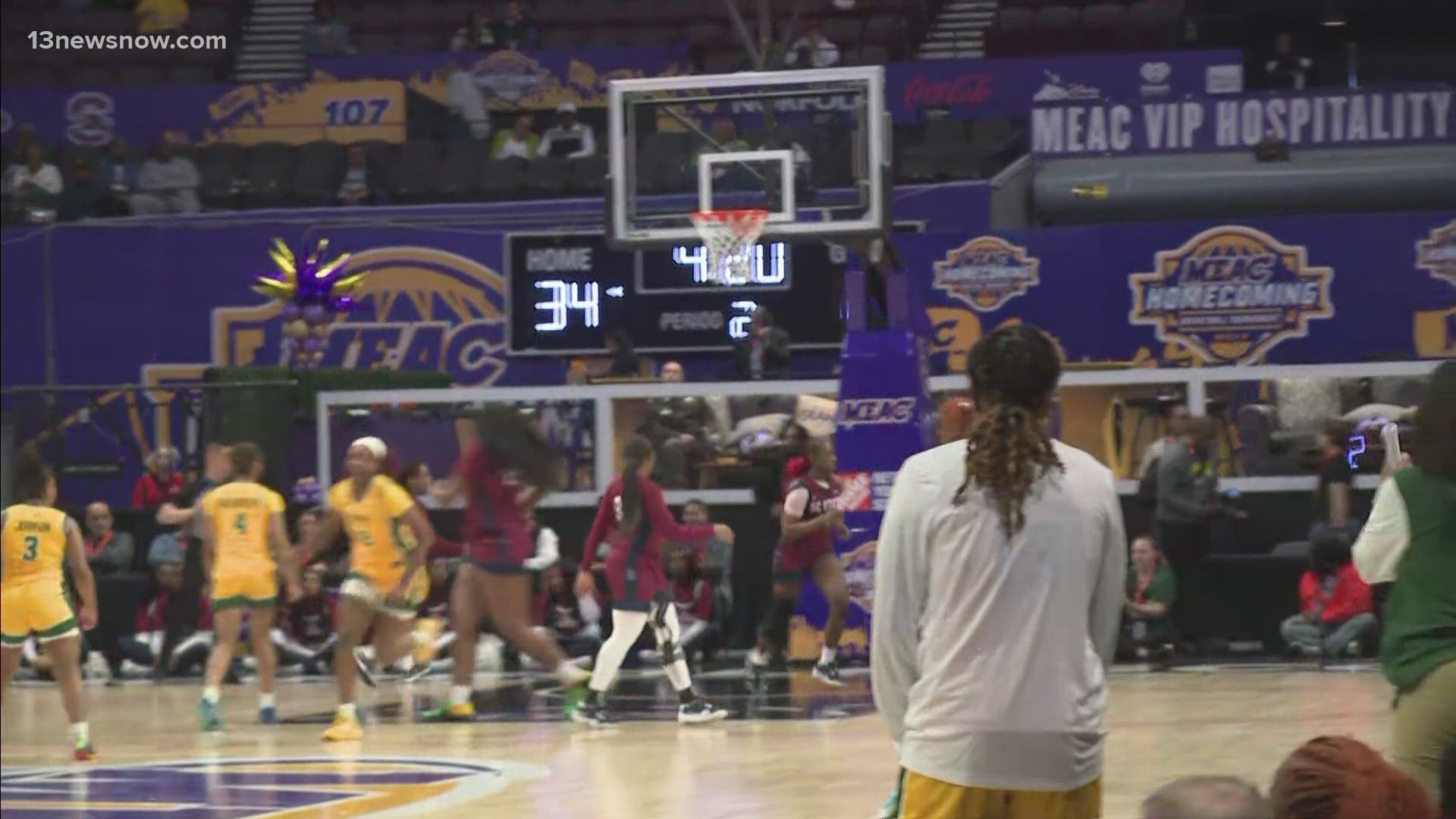 Day one of the MEAC basketball tournament is tipping off right here in Mermaid City. 