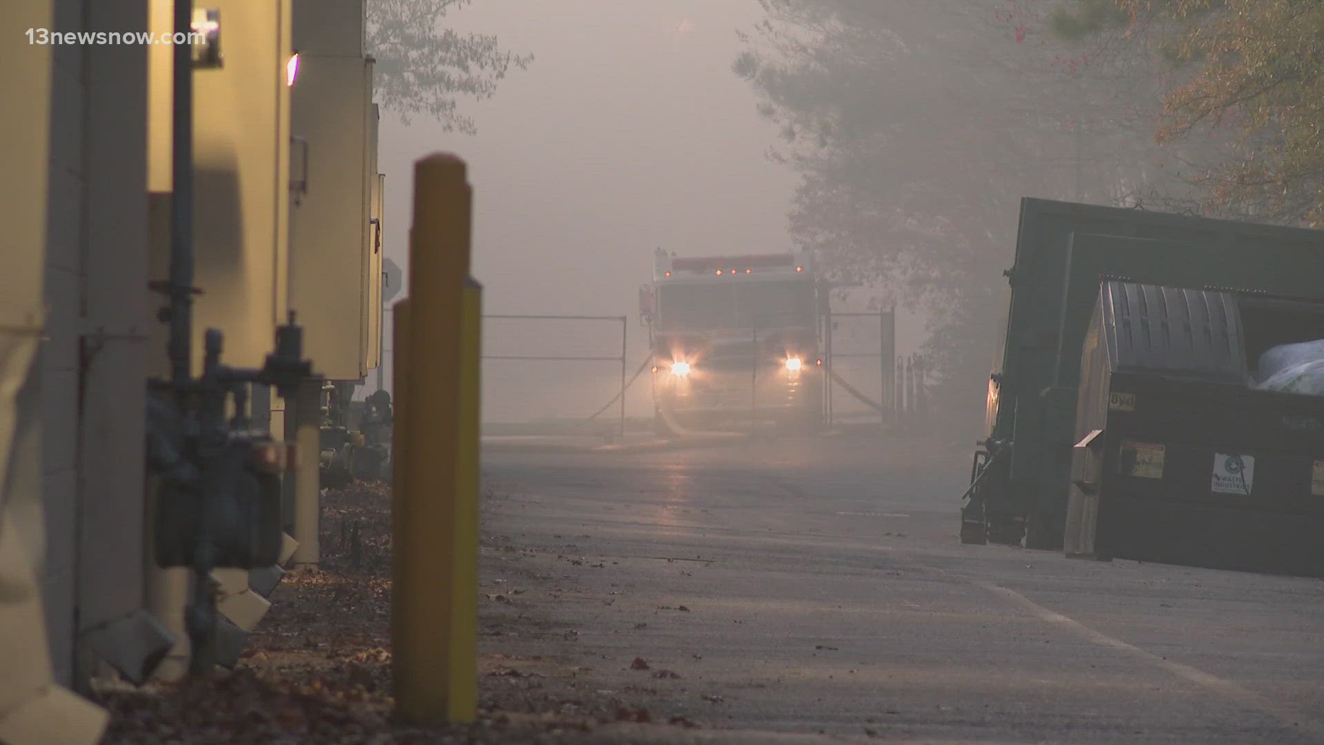 Nearby residents are expressing concern about the underground fire at Williamsburg Premium Outlets, which is near their homes.