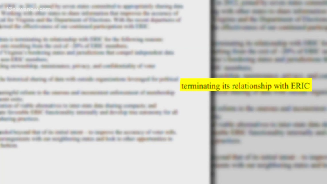 Political Pushback Over Virginia's Exit From The 'ERIC' Voter Integrity ...