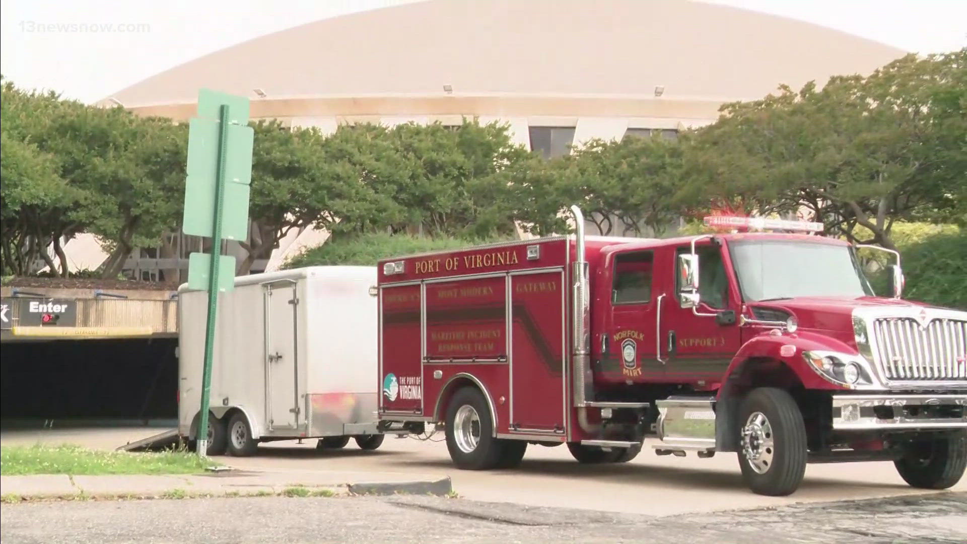 A malfunctioning HVAC system caught on fire shortly before 7:45 a.m., according to the assistant chief of Norfolk Fire-Rescue.