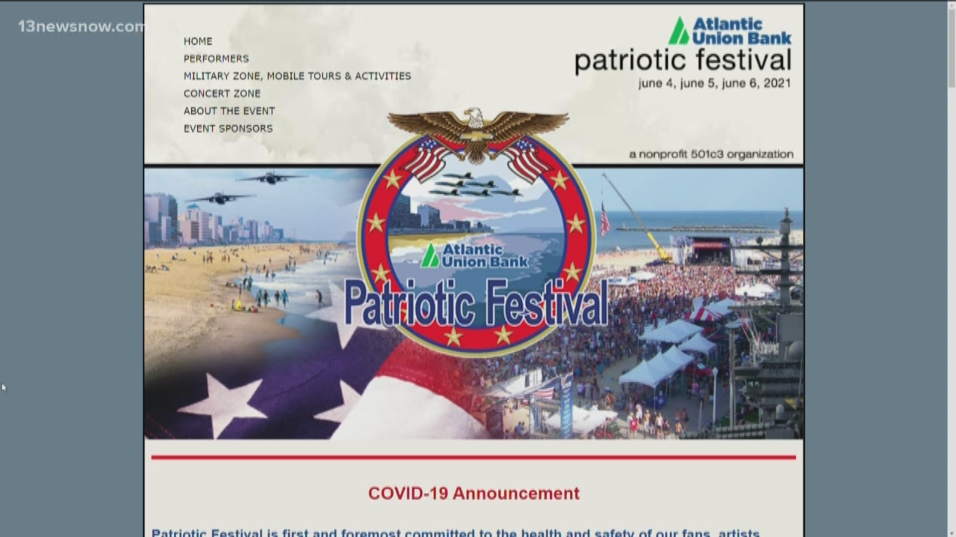 The Patriotic Fest has been canceled for summer 2020 to combat the spread of COVID-19. It's expected to continue in 2021.