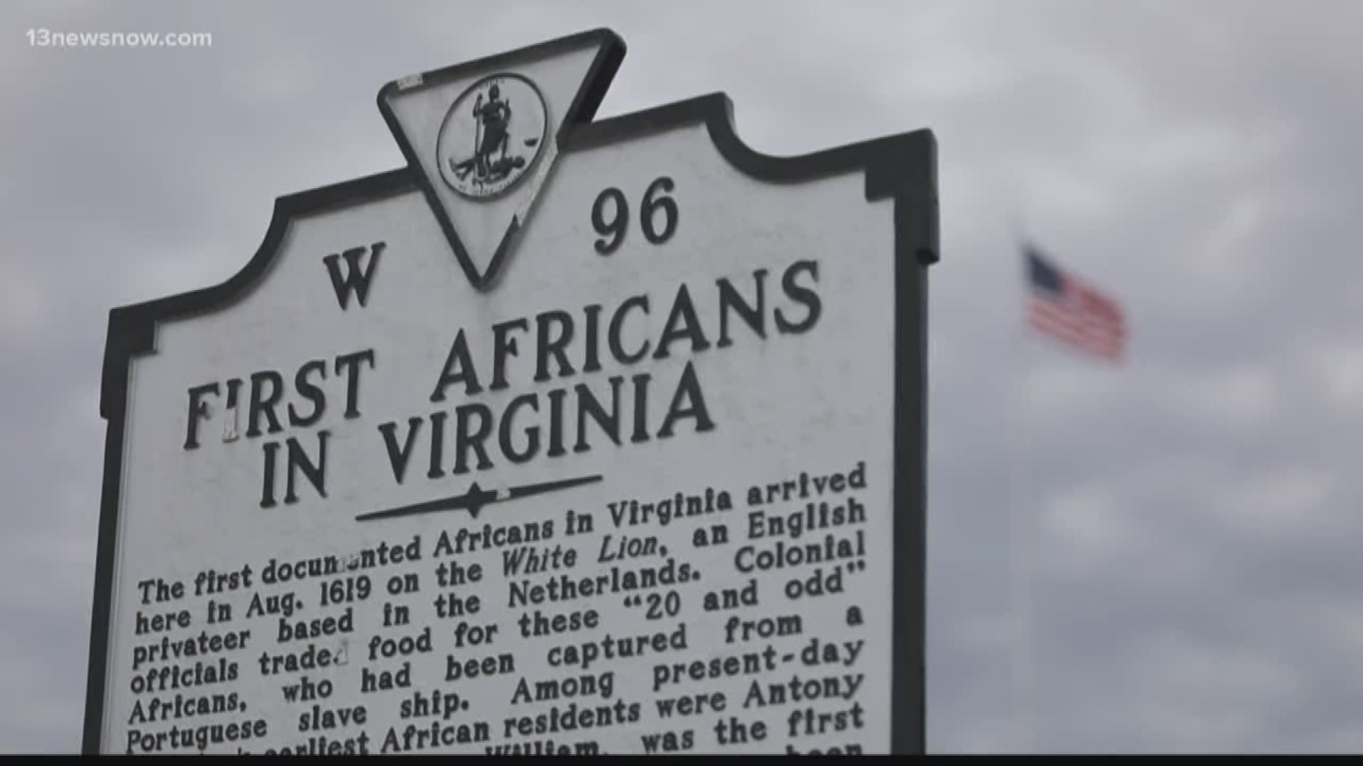 The first Africans arrived in English North America on a ship called the White Lion. The journey brought them to Point Comfort where the city of Hampton now sits.
