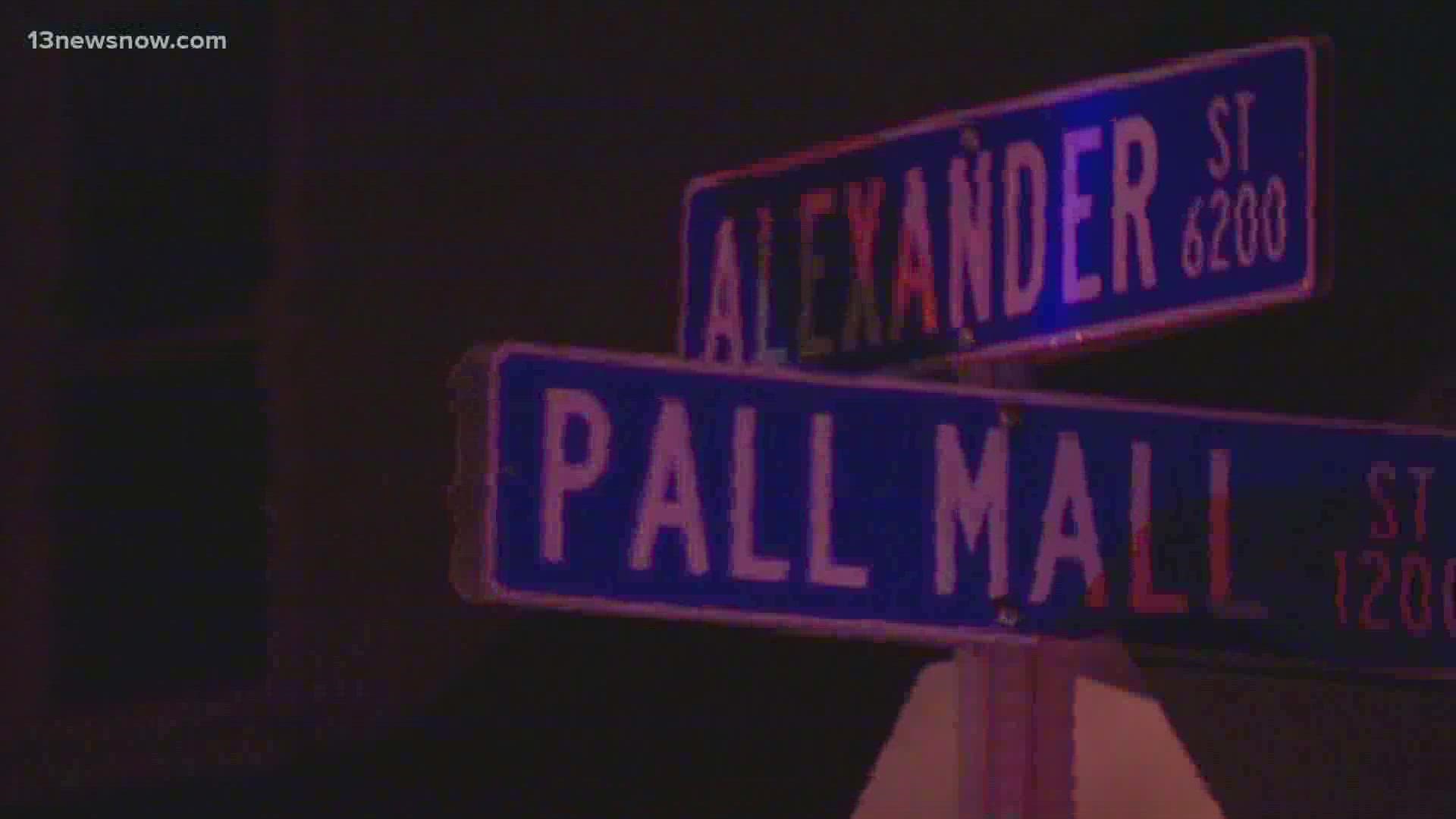 Police surrounded the Alexander Place Apartments in Norfolk early Wednesday morning.