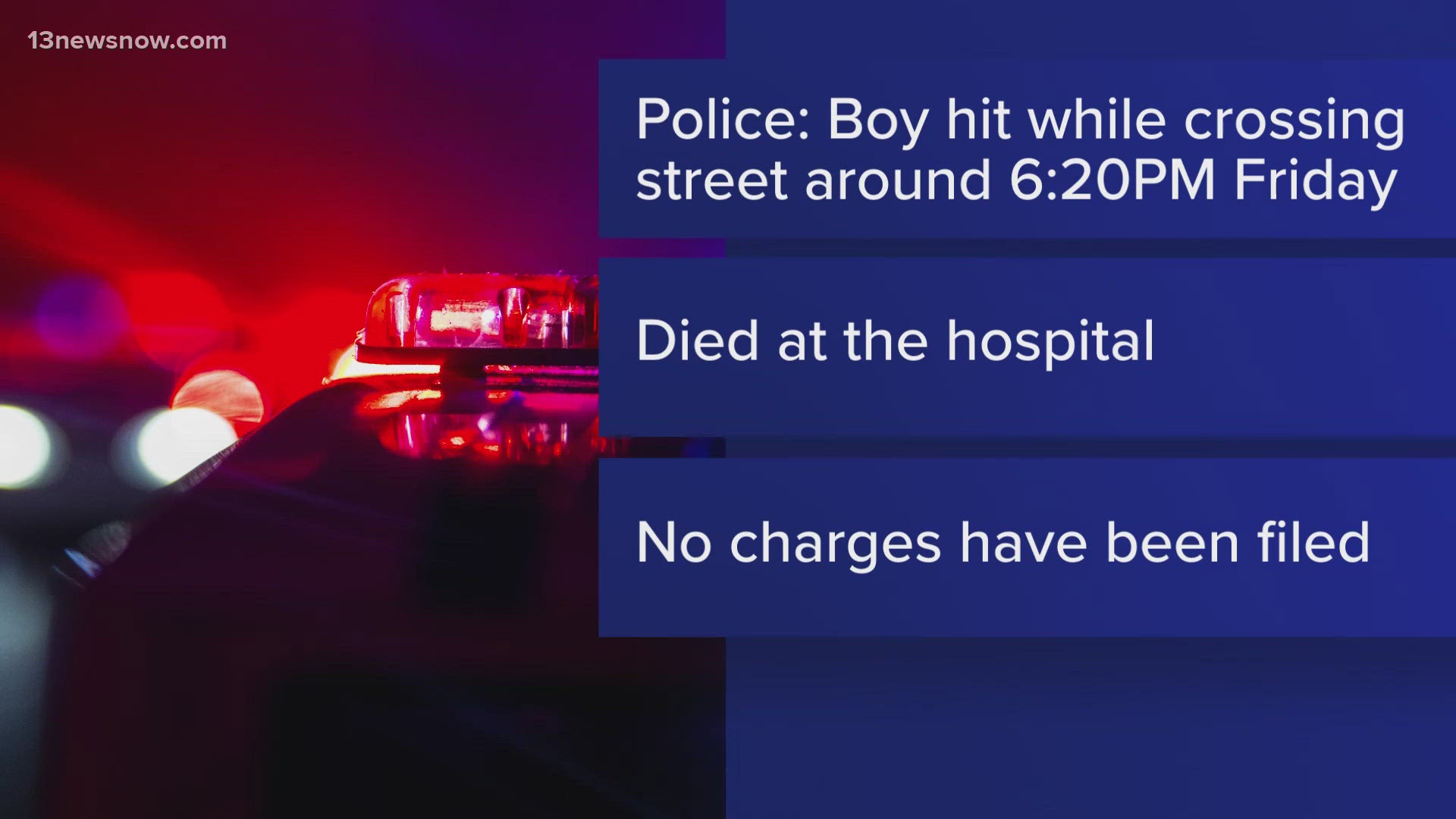 9-year-old boy dies after being struck by vehicle in Chesapeake ...