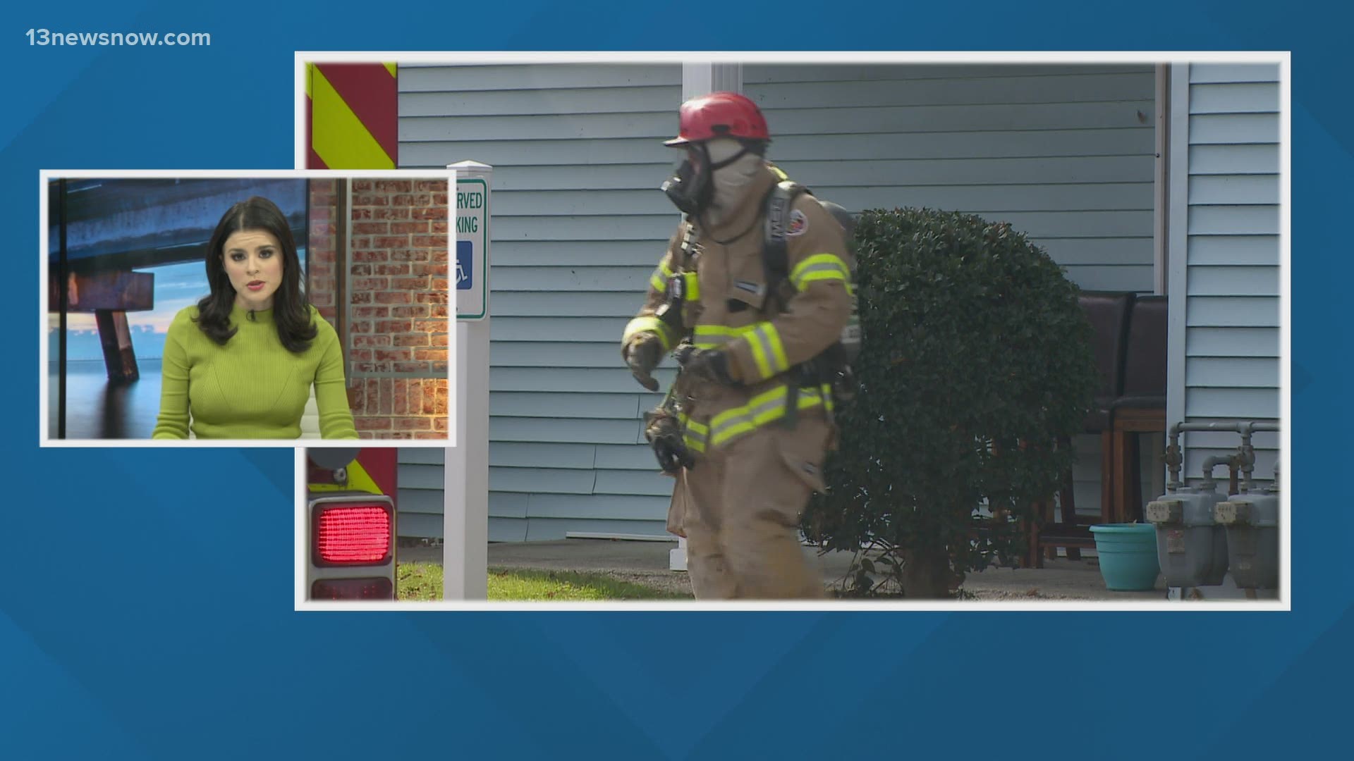 Crews went into the first-floor apartment at Grafton Station Apartments and found one person. The person was taken to the hospital and is in critical condition.