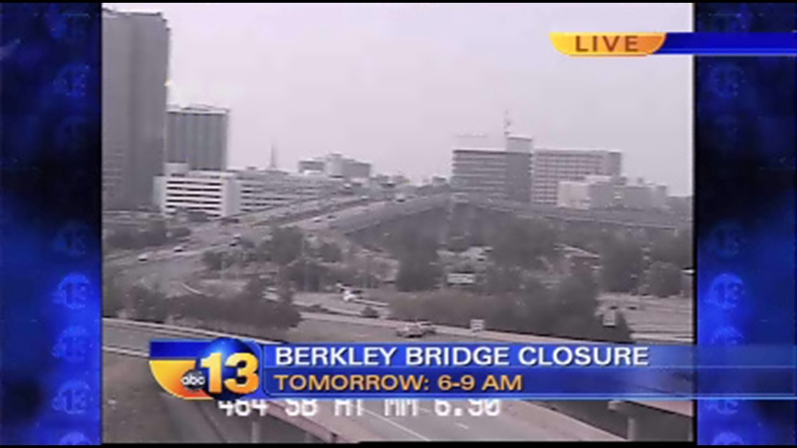 Berkley Bridge eastbound to close for three hours Sunday morning