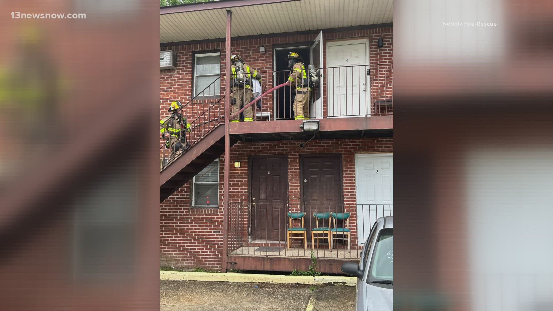 When crews got to the four-unit apartment complex, they found a kitchen fire. One person was taken to the hospital for smoke inhalation.