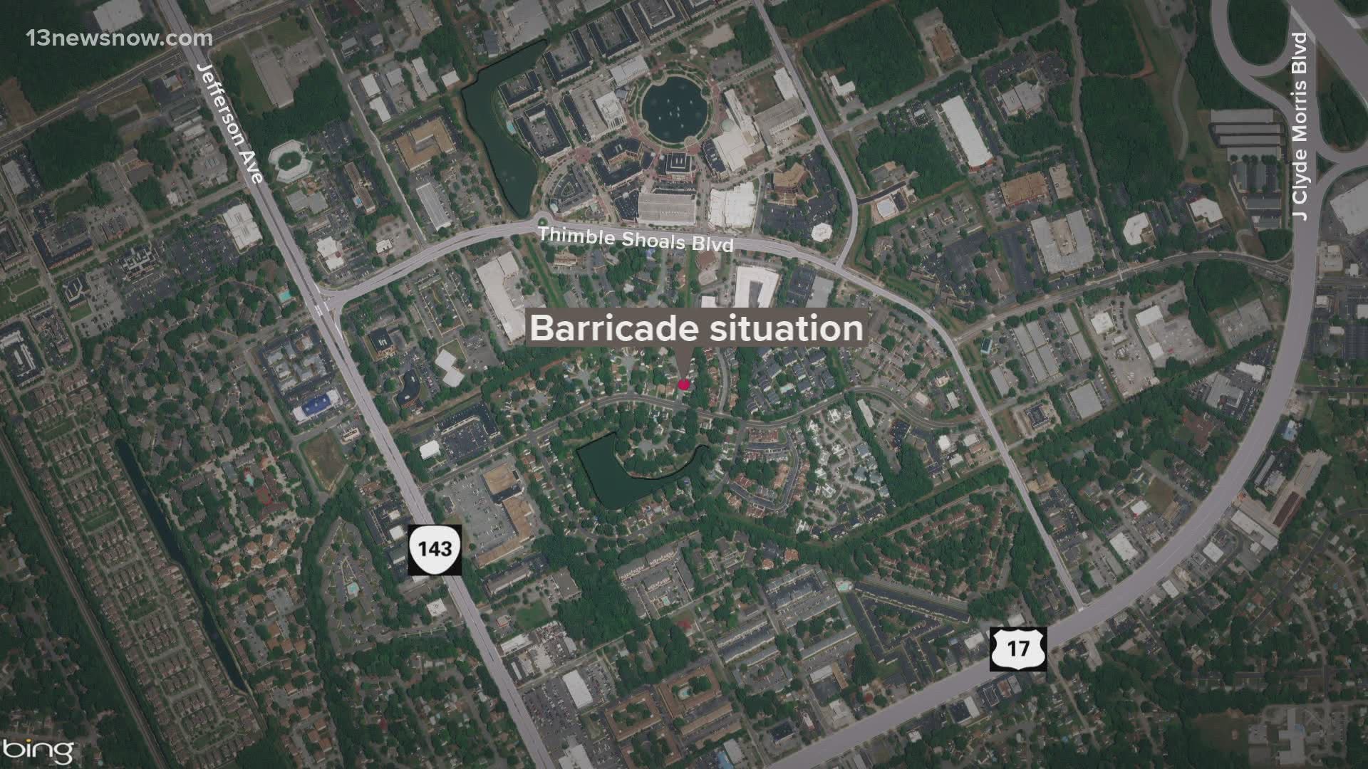 The barricade situation in the area near Deep Water Cove has been resolved.