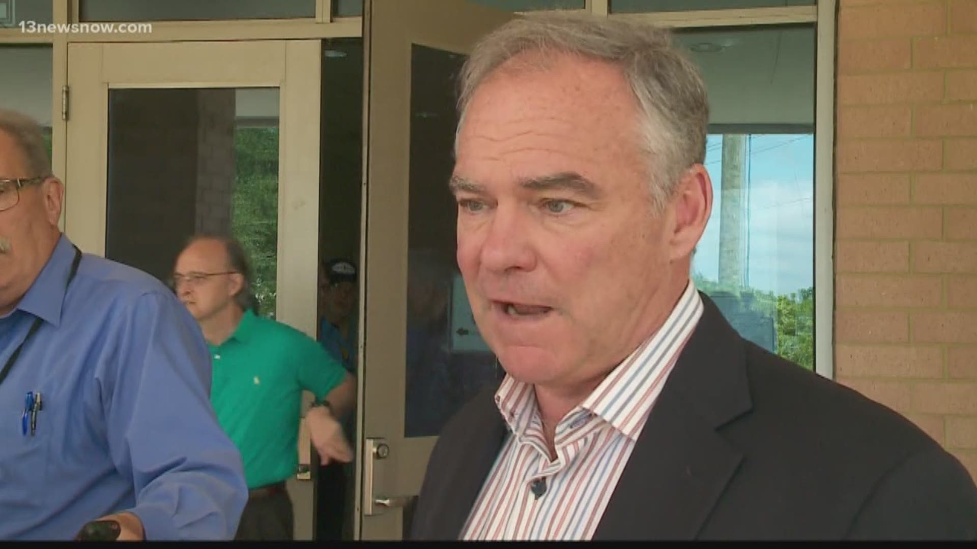 Sen. Tim Kaine said the Trump administration isn't taking the threat of election hacking seriously given allegations of Russian hacking in the 2016 presidential elections.