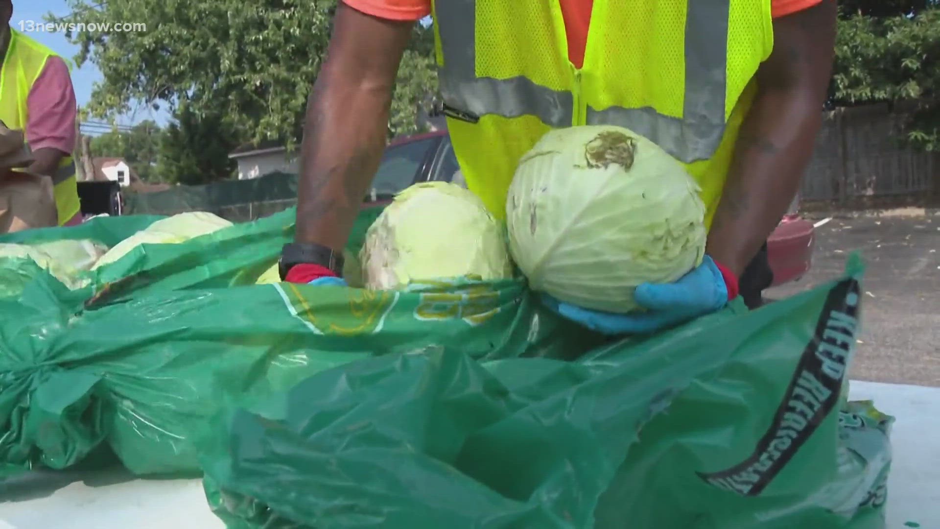 Families in Chesapeake got a little help putting food on the table today.