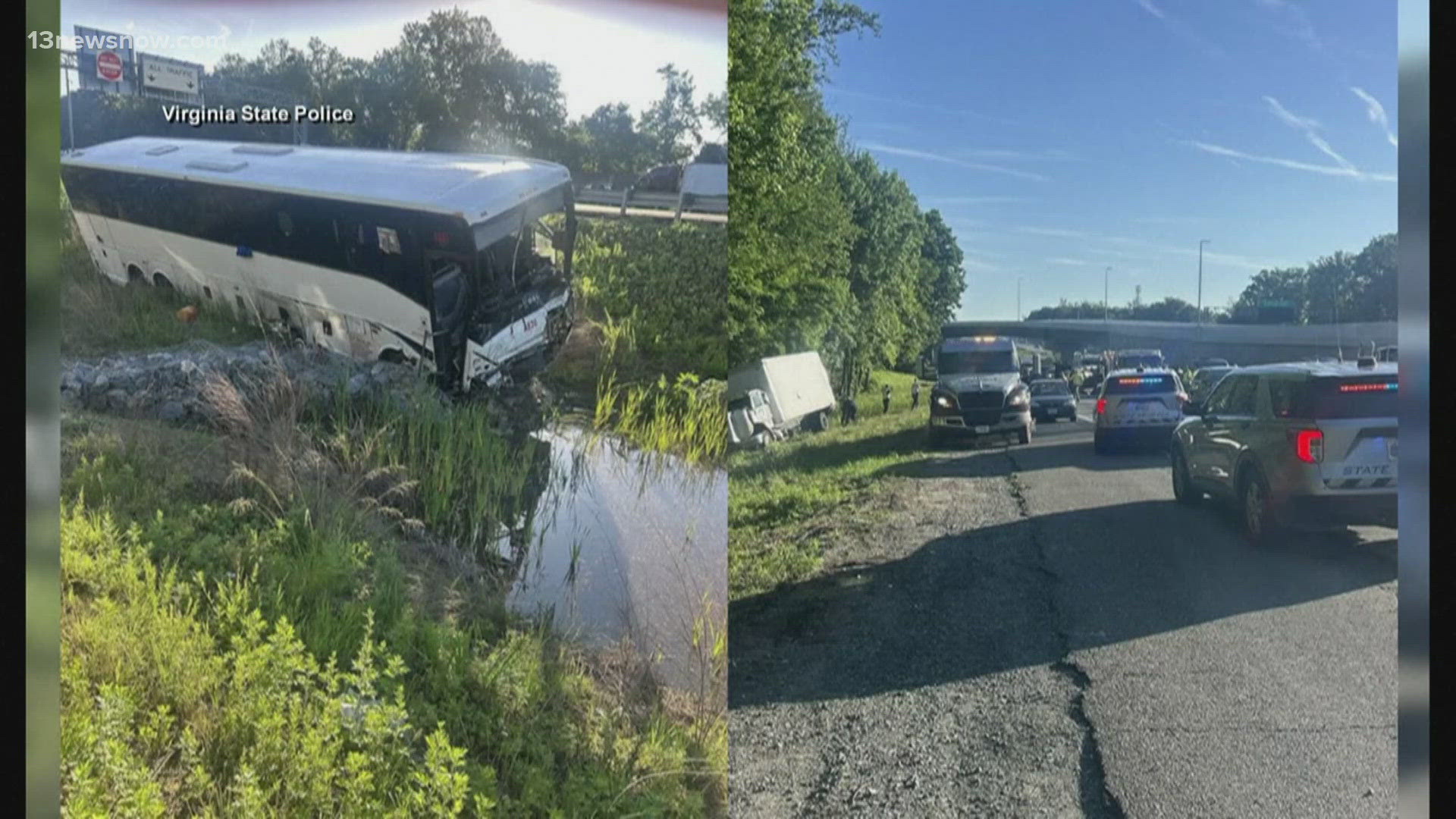 5 killed in deadly bus crash on Interstate 95 in Stafford