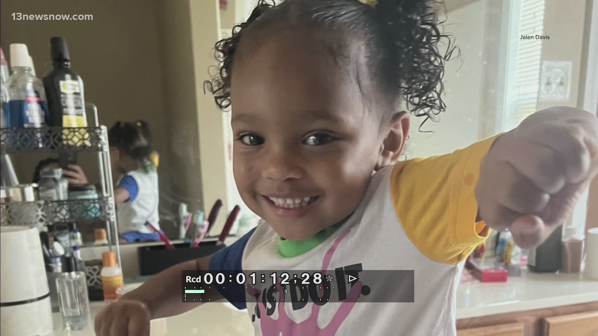 Virginia Beach police say over the weekend they found a car belonging to the girl's mother, Tianna Daniels, but there's no sign of her or the toddler.