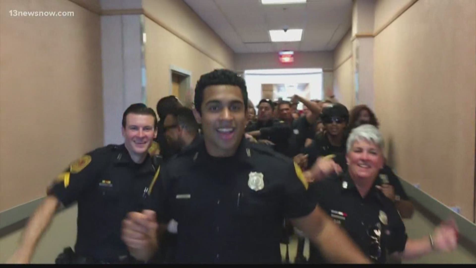 In only a day, the Norfolk Police Department has more than 22 million views on their LipSycn Challenge video!