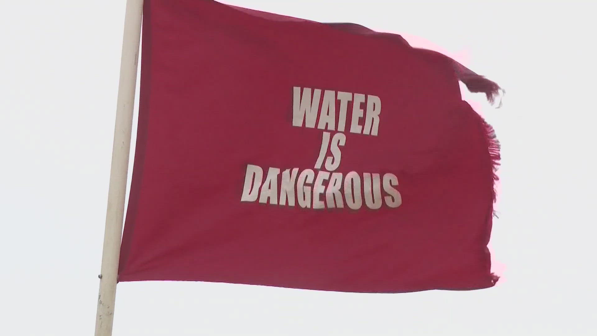 The Virginia Beach Ocean Rescue is flying red flags today due to a high risk of rip currents.