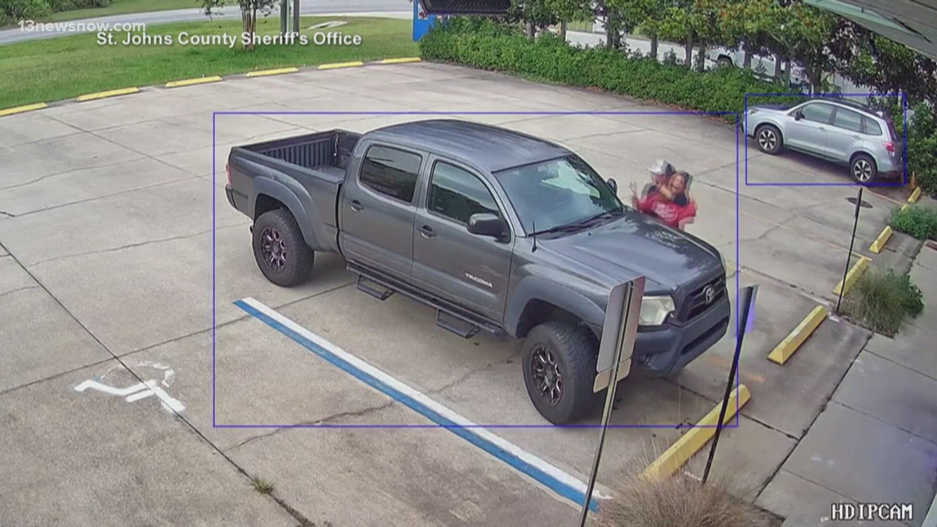 In Florida, a woman was nearly kidnapped in the middle of the day while she was at work, and all of it was caught on camera.