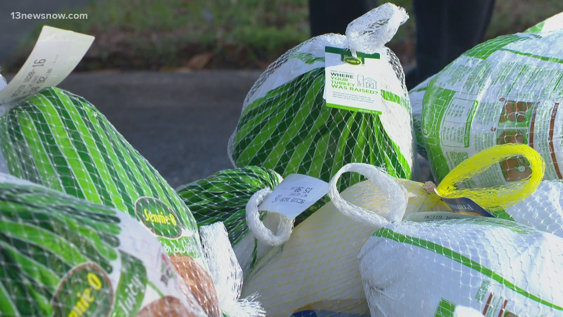 13News Now Dana Smith went to a food drive at First Church of Newport News (Baptist) where they plan to donate 200 turkeys to community members.