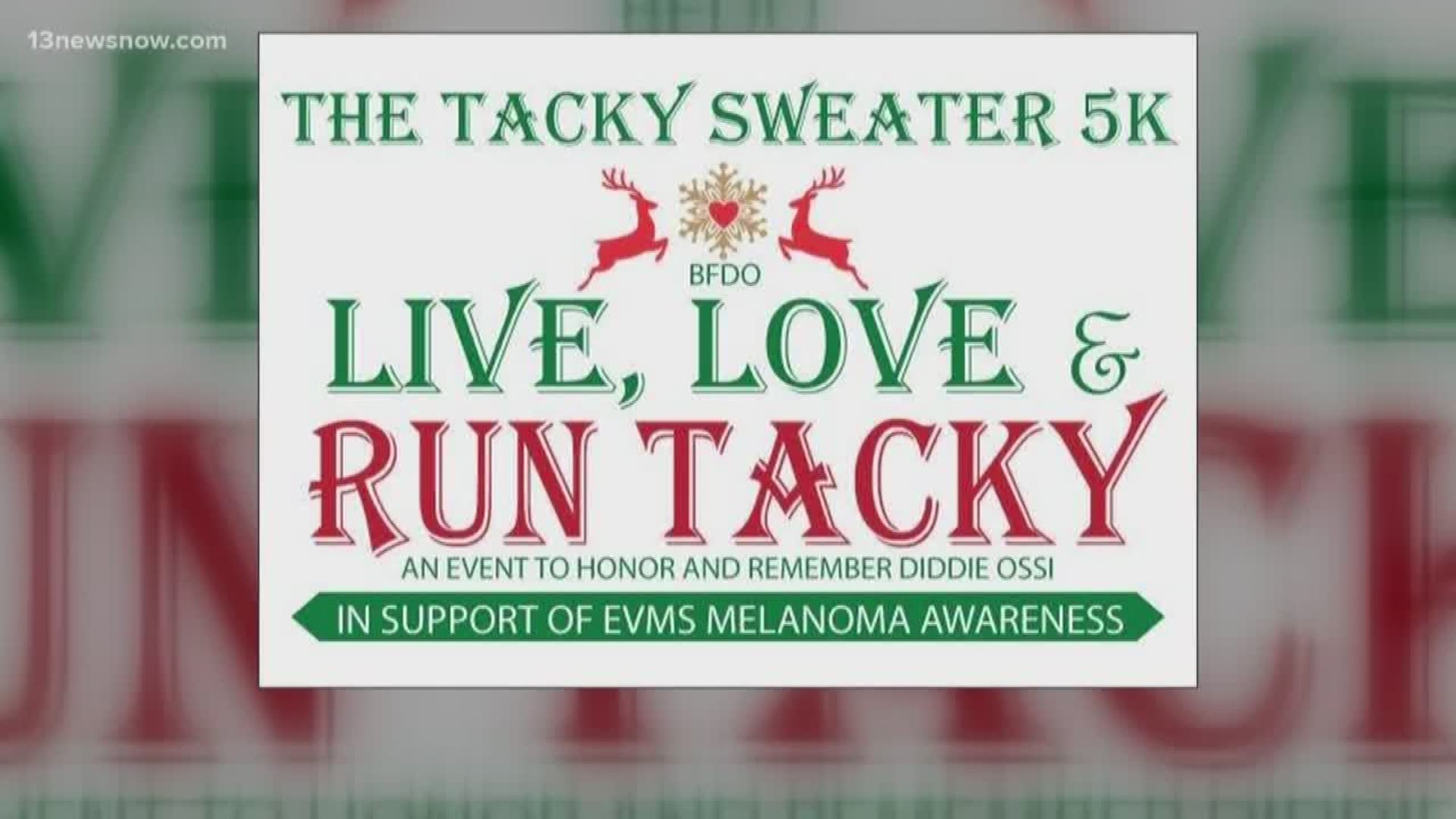 The Tacky Sweater 5K is back for its seventh year. The race raises money for EVMS Dermatology and the Dermatology Student Group.