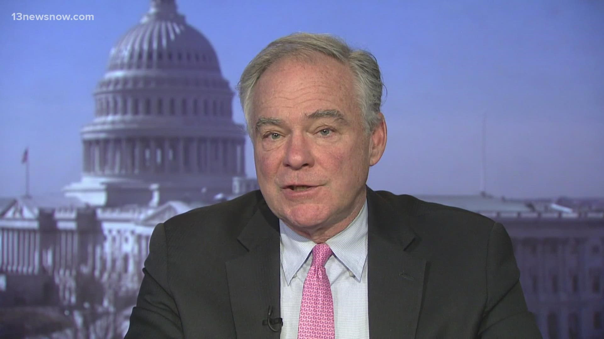 As Congress races to pass a spending bill, Sen. Tim Kaine supports more aid for Ukraine, and he is confident a government shutdown will not happen.