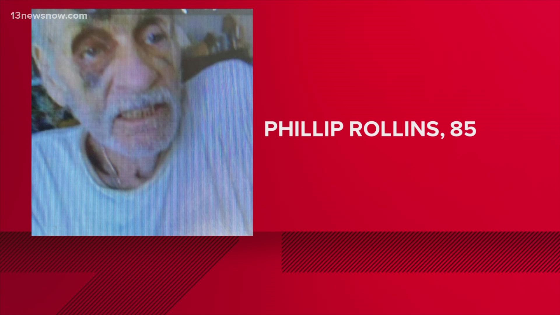 Rollins, 85, was found in the late hours of July 18.