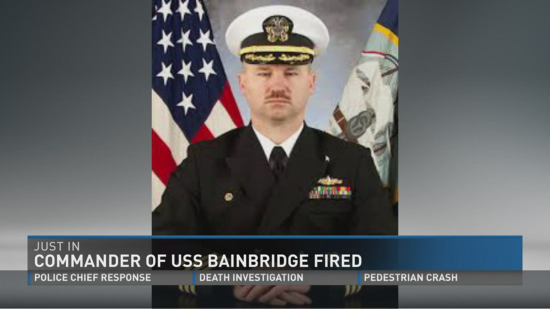 The Navy has relieved the commander of the USS Bainbridge of his duties.