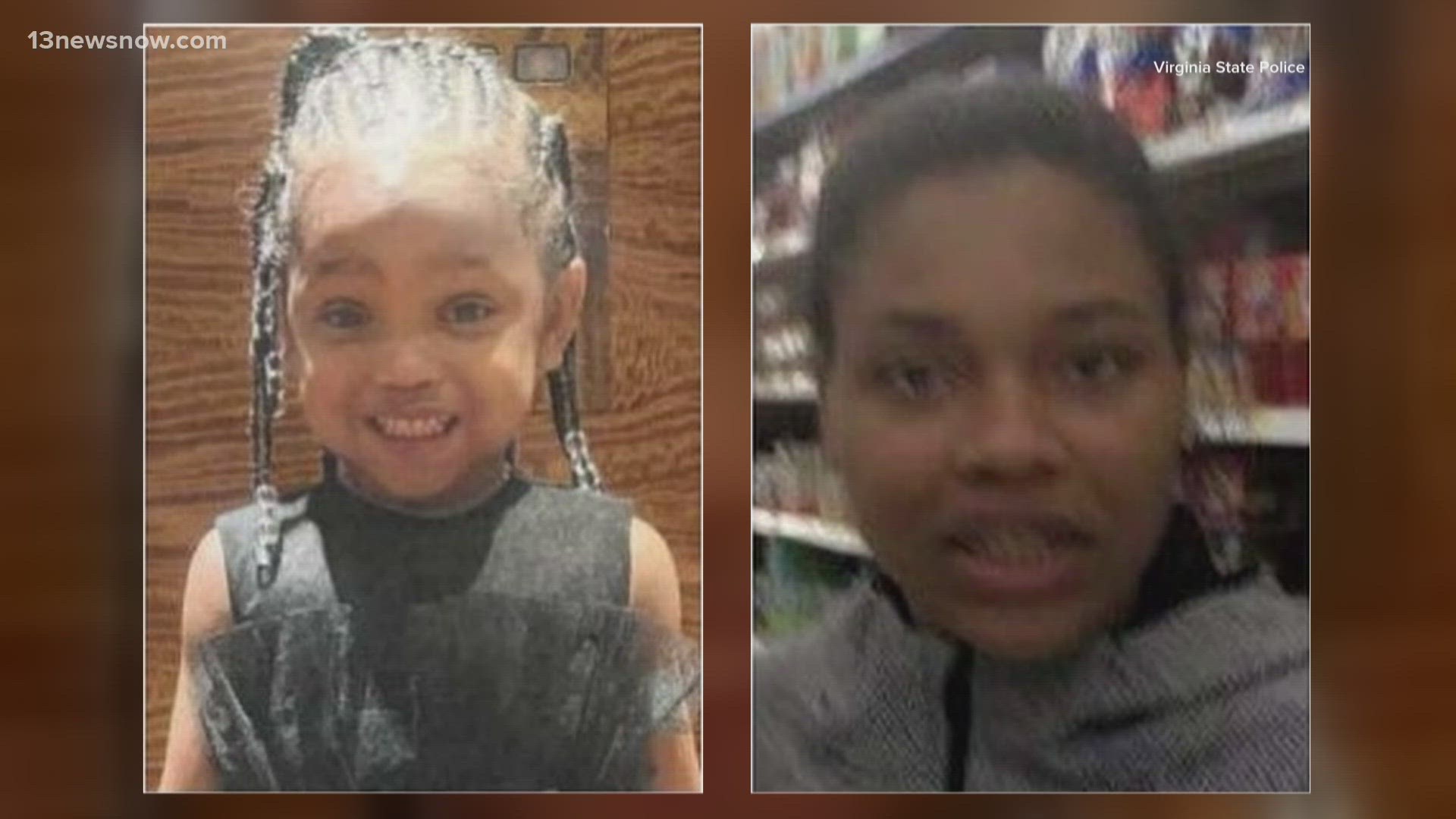 3-year-old Samalea Monet Daniels is believed to be in extreme danger. 13News Now spoke to both sides of the girl's family about what happened.
