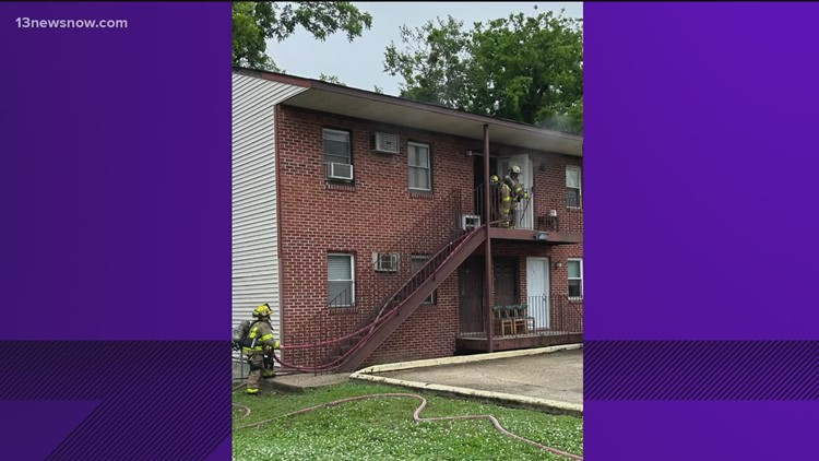 Apartment fire in Norfolk sends person to hospital