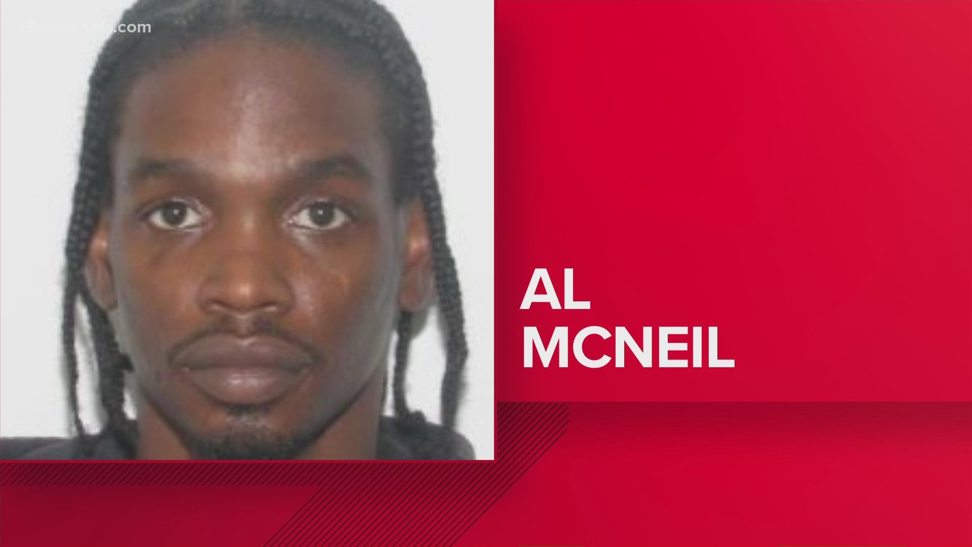 PPD said 39-year-old Al McNeil turned himself in Monday.
