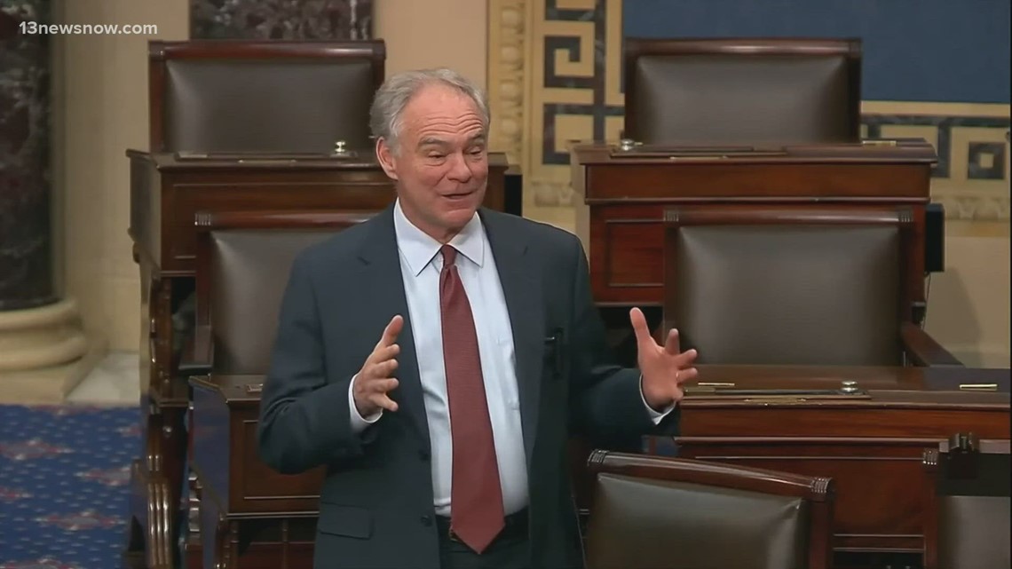 Sen. Tim Kaine speaks on chances of government shutdown