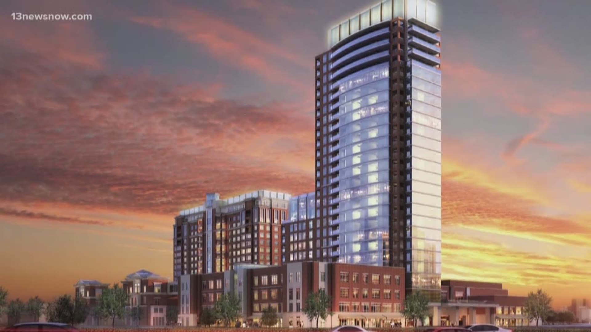 Developers broke ground on the Harbor's Edge River Tower expansion Wednesday.