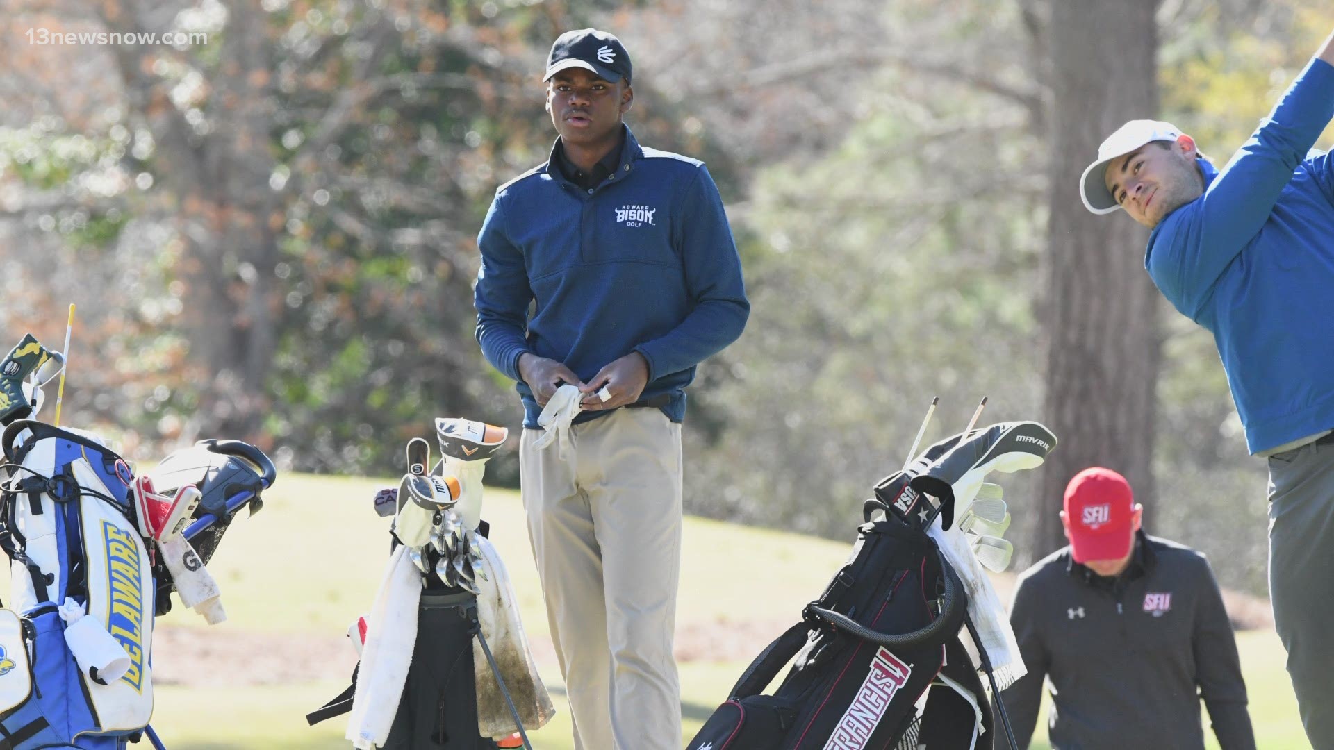 The NBA great is behind the funding for the Howard University golf program and Chesapeake's E.J. Whiten is part of the team.