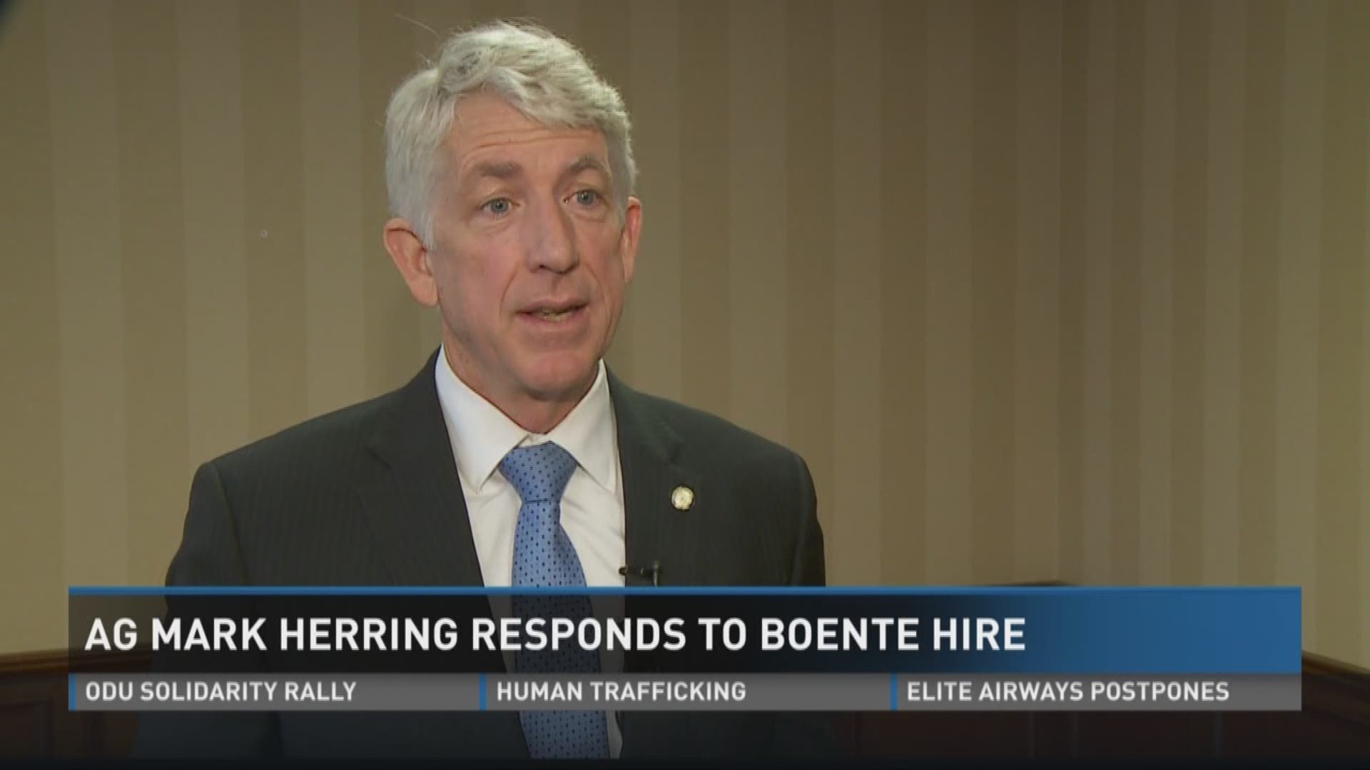 Attorney General Herring responds to Boente appointment