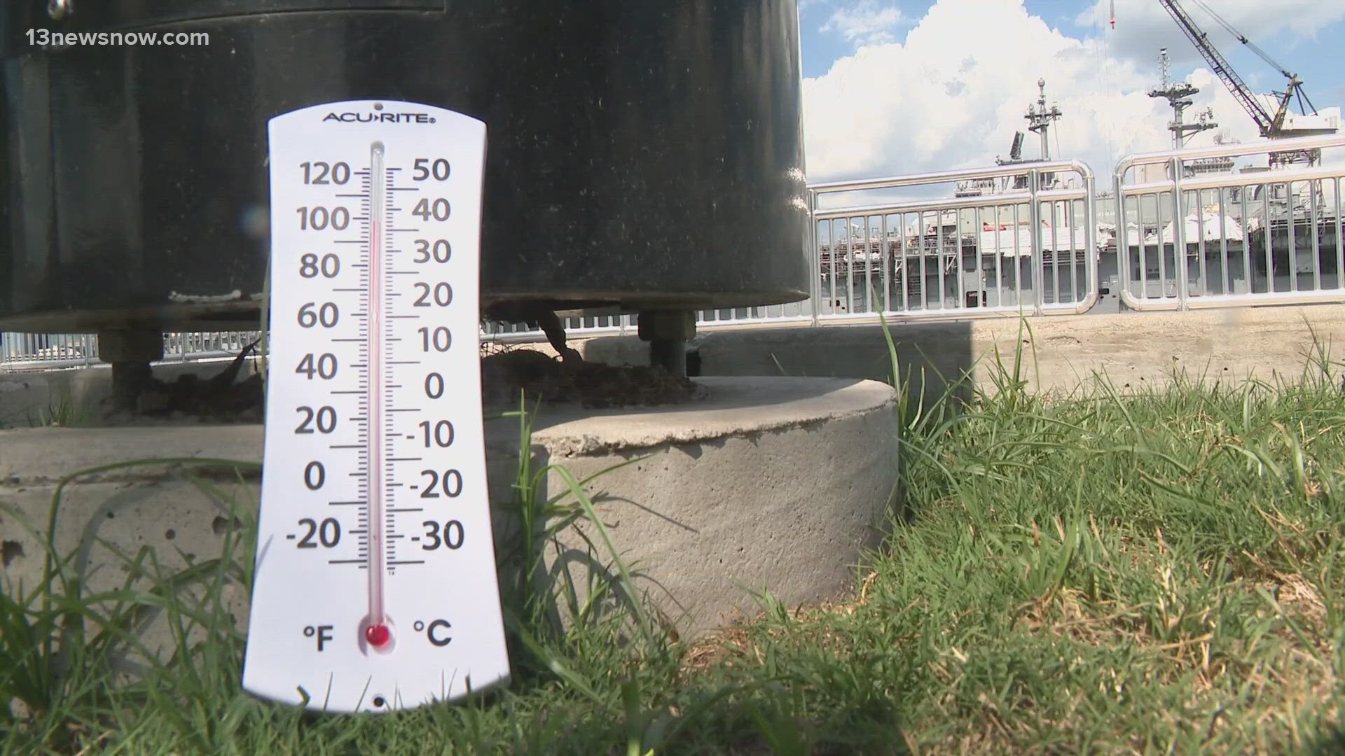 Old Dominion University Professor Dr. Hans-Peter Plag says we're feeling the effects of climate change, especially regarding the heat.