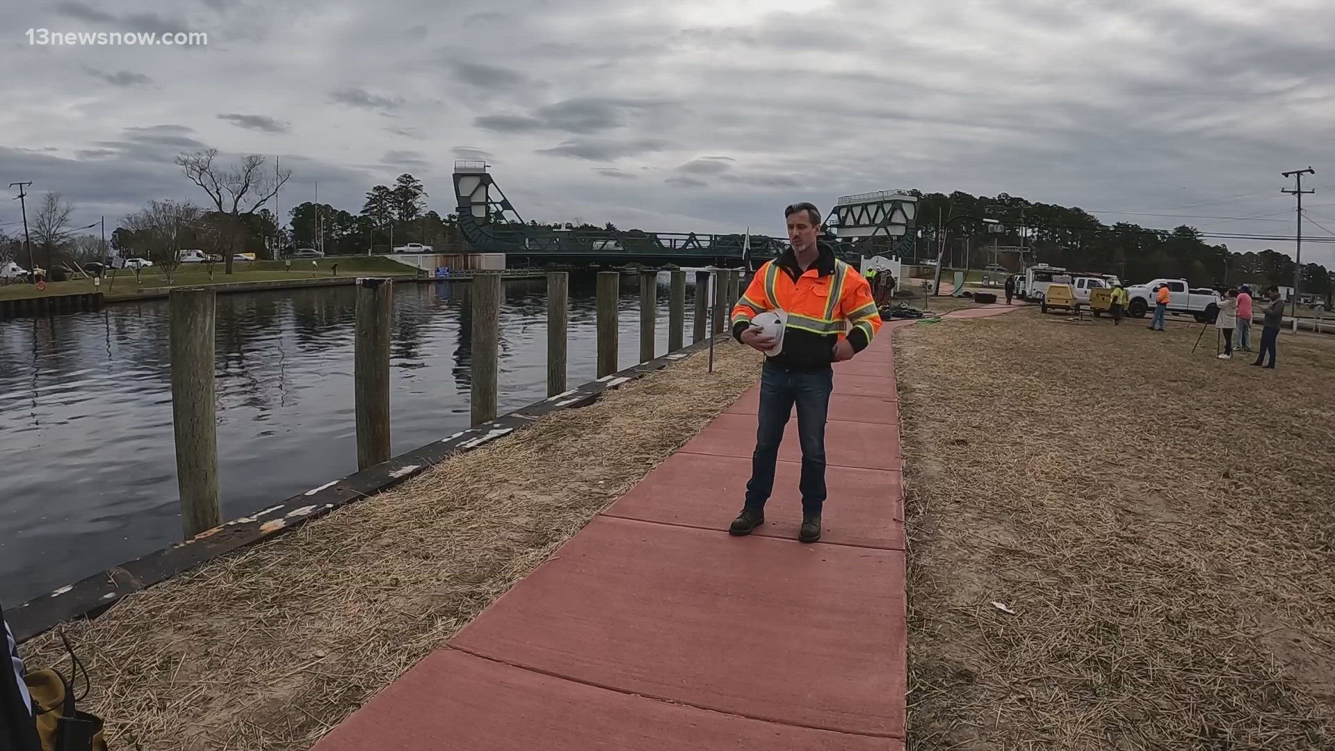 A fix is underway after an underwater sewage spill in Chesapeake. Alex Littlehales has new details on the latest efforts to clean up the waters around Great Bridge.
