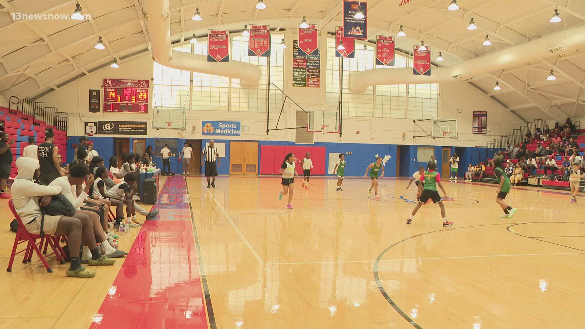 A local non-profit in Virginia Beach hosted a basketball game to help curb violence amongst the youth and to remember a child who lost his life to gun violence.