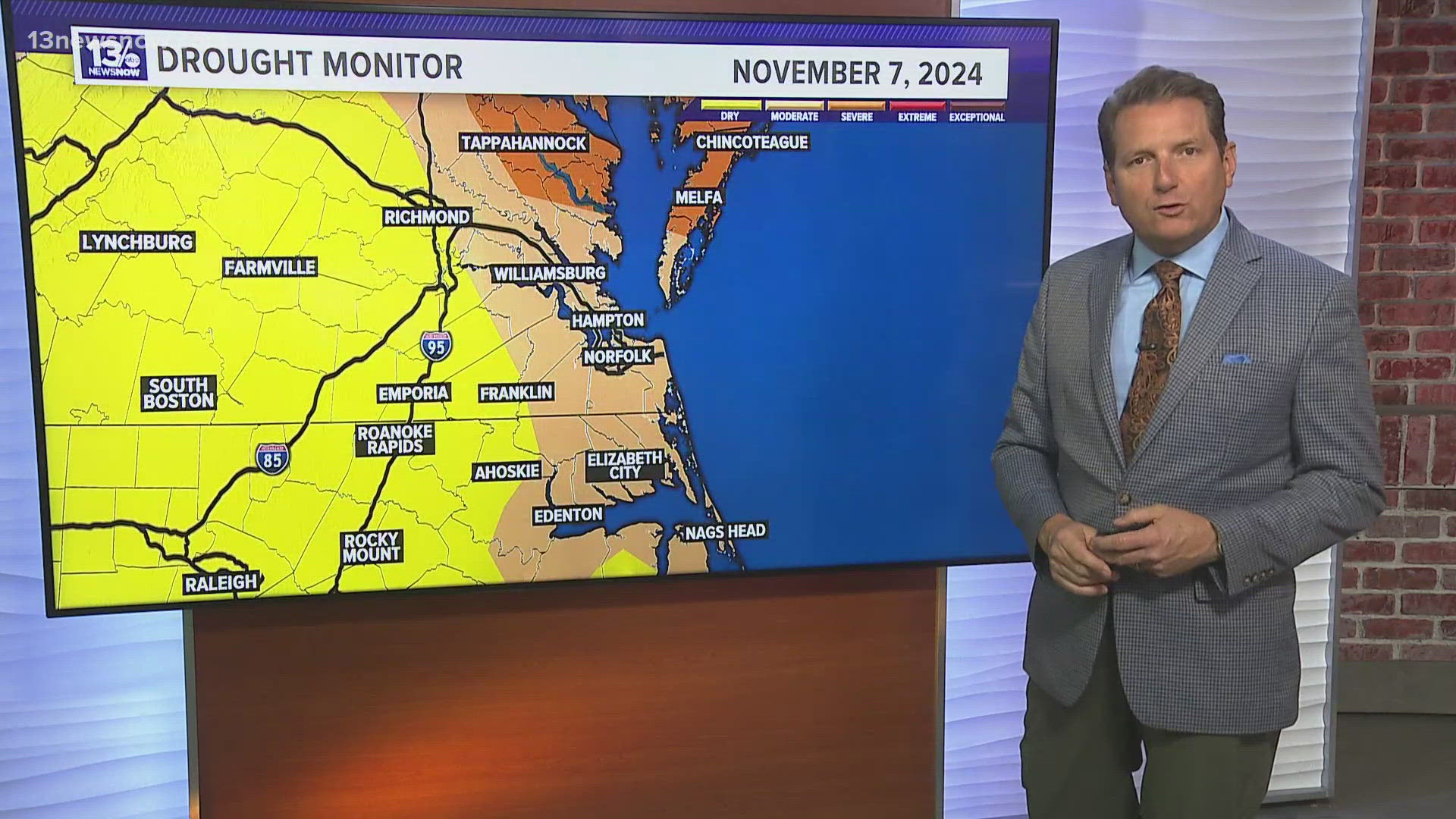 It's been 35 days of no rain in Hampton Roads. What are the drought conditions looking like now?