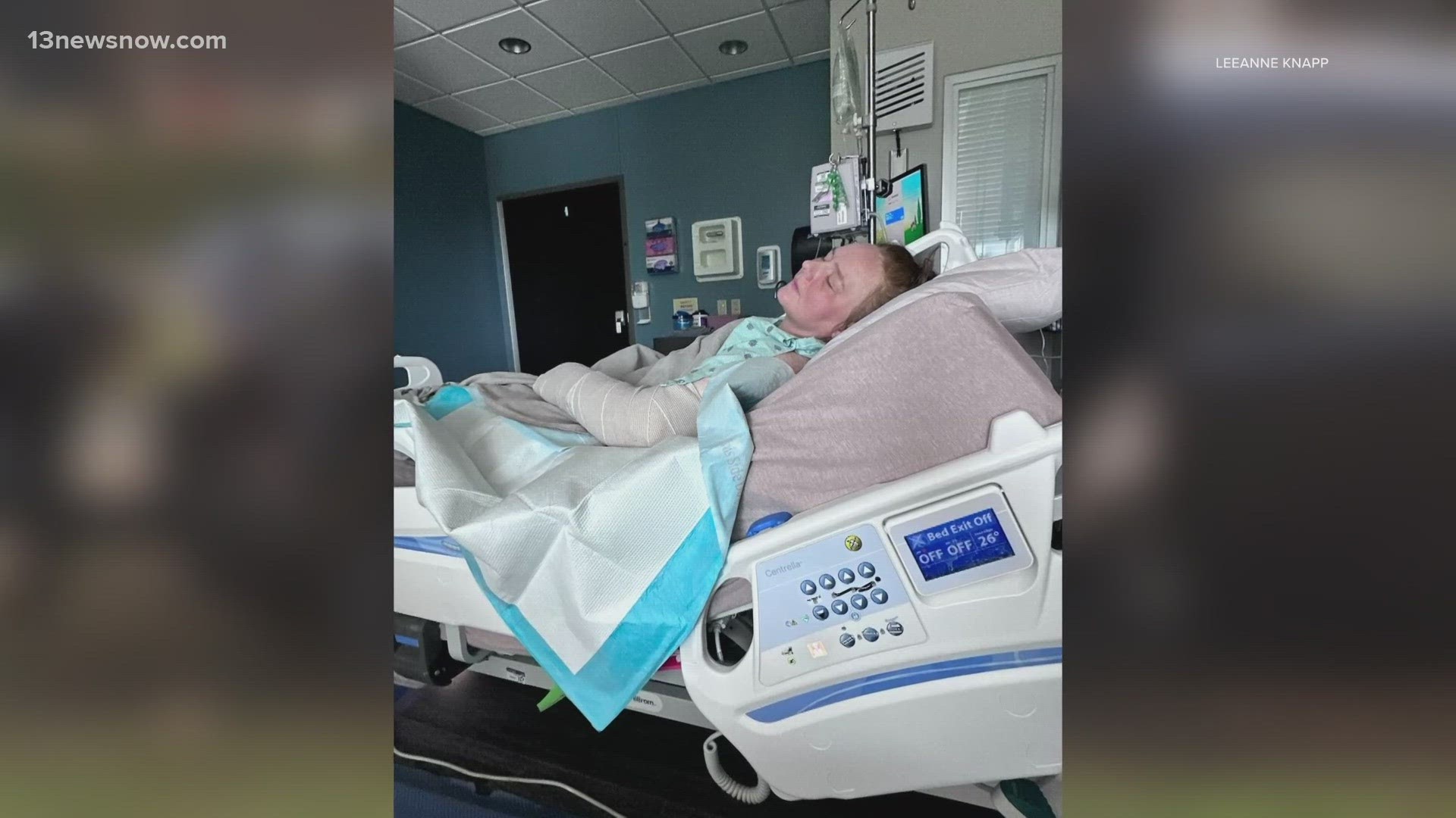 LeeAnne Knapp said her stepdaughter Jessica Garrison's life changed after her vehicle was struck during a police chase in the Deep Creek area.
