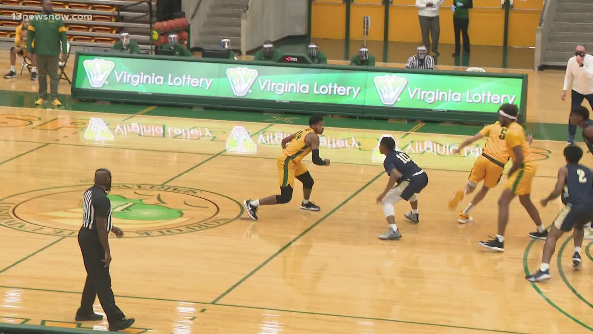 NSU took a break from the MEAC schedule with an 80-58 win over the D-III Battling Bishops.