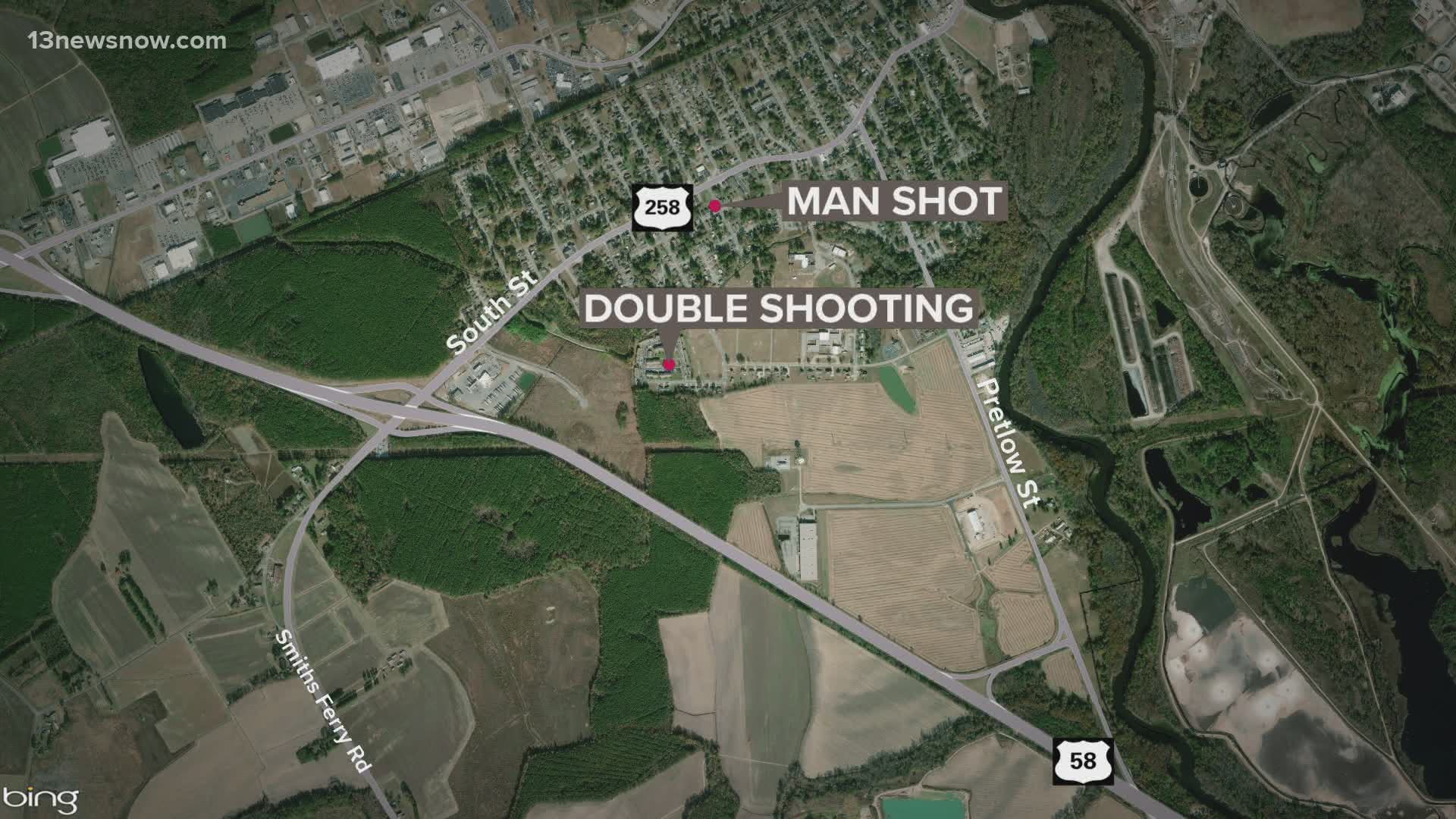 Two shootings hours apart in Franklin left two people hurt and a third person dead.