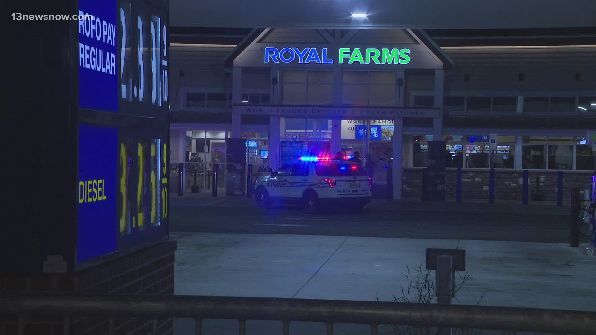 Hampton officer shoots armed robbery suspect at Royal Farms | 13newsnow.com