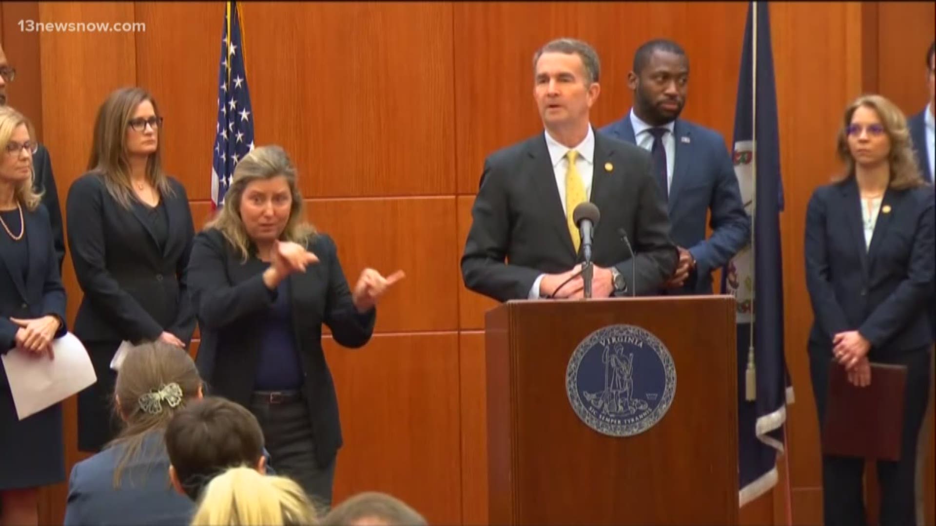 Governor Ralph Northam held a press conference to address the steps Virginia is taking to protect public health.