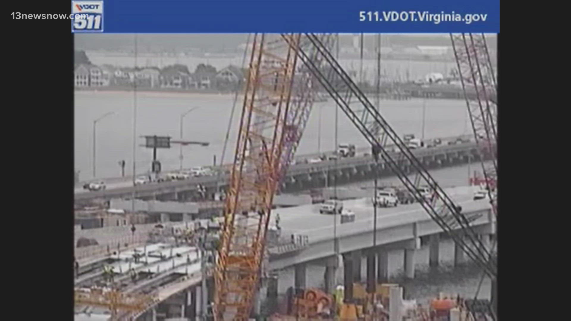 A multi-vehicle crash caused major delays and congestion on Interstate 64 at the Hampton Roads Bridge-Tunnel.